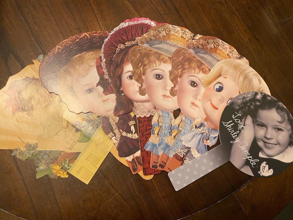 Vintage Collectible Advertising Theriault’s Dolls Bid Number Paddles Lot Of 7